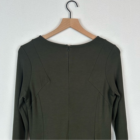 Whistles Long Sleeve Green Dress Viscose 10 - Picture 5 of 10